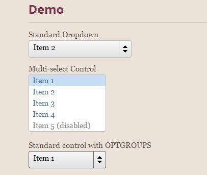 jQuery Selectbox